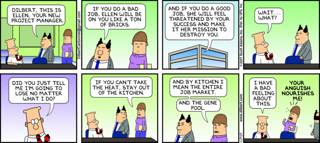 Dilbert and a project manager