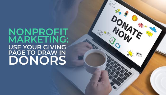 increase donors with a giving page.