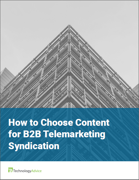 TechnologyAdvice Research Guide: How to Choose Content for B2B Telemarketing Syndicatoin