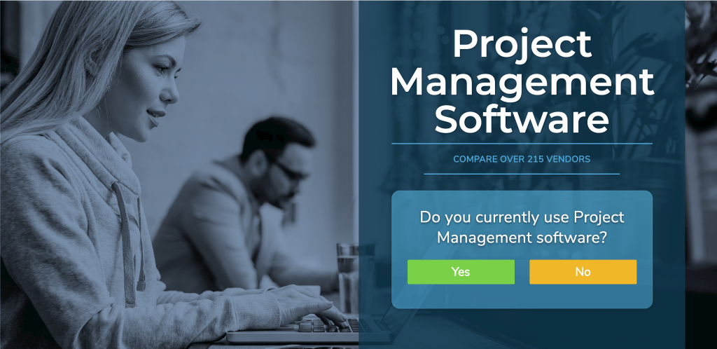 Banner that links to the project management software page.