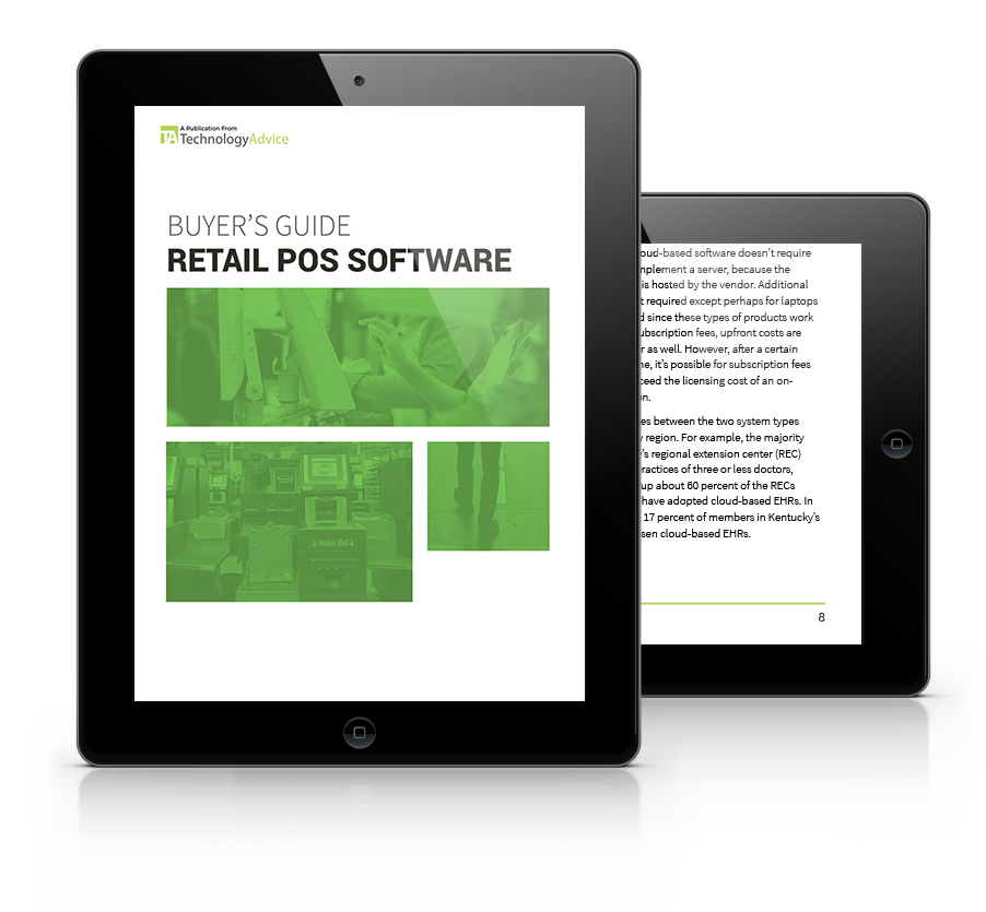 Guide to Retail POS Software PDF inside iPad