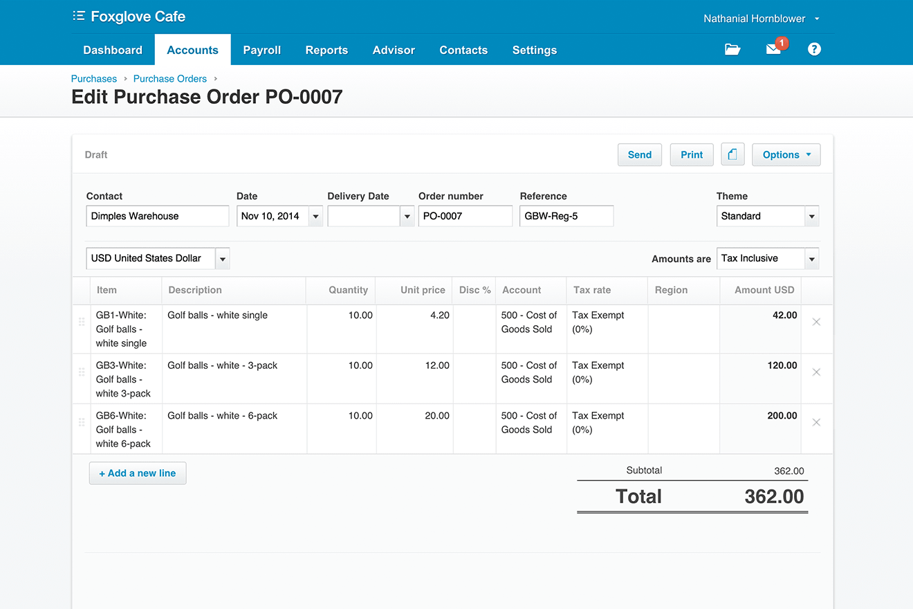 xero-purchase-order-screenshot